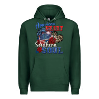 Sports Green american heart southern soul Premium Hoodie - Zillion Design Studio