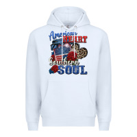 White american heart southern soul Premium Hoodie - Zillion Design Studio
