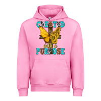 Fuchsia Pink created with a purpose Urban Hoodie - texasbilliewilder