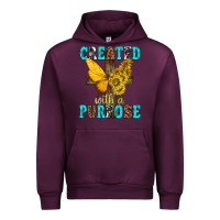Mauve Wine created with a purpose Urban Hoodie - texasbilliewilder