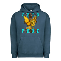 Pigment Midnight Navy created with a purpose Urban Hoodie - texasbilliewilder