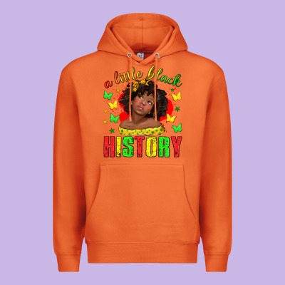 A Little Black History With Girl Juneteenth Premium Hoodie Designed By Texasbilliewilder