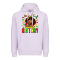 Lilac a little black history with girl juneteenth Premium Hoodie - texasbilliewilder