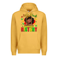 Mustard a little black history with girl juneteenth Premium Hoodie - texasbilliewilder