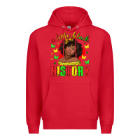 Red a little black history with girl juneteenth Premium Hoodie - texasbilliewilder