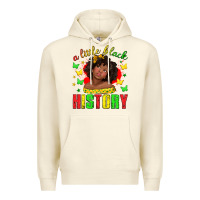 Sandshell a little black history with girl juneteenth Premium Hoodie - texasbilliewilder