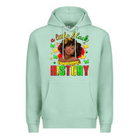 Seafoam a little black history with girl juneteenth Premium Hoodie - texasbilliewilder
