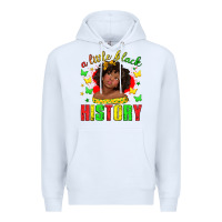 White a little black history with girl juneteenth Premium Hoodie - texasbilliewilder