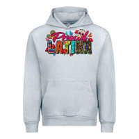Heather Grey proud latina Urban Hoodie - Zillion Design Studio