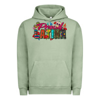 Pigment Oil Green proud latina Urban Hoodie - Zillion Design Studio