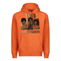 Carrot 1865 juneteenth melanin with afro Premium Hoodie - texasbilliewilder