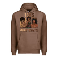 Chestnut 1865 juneteenth melanin with afro Premium Hoodie - texasbilliewilder