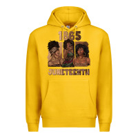 Lemon 1865 juneteenth melanin with afro Premium Hoodie - texasbilliewilder