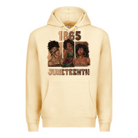 Pina Colada 1865 juneteenth melanin with afro Premium Hoodie - texasbilliewilder