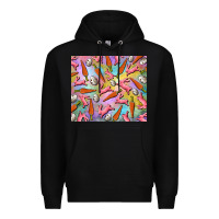 Black Easter bunny carrot and quail egg Premium Hoodie - RanaPortraitStore