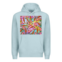 Blue Mist Easter bunny carrot and quail egg Premium Hoodie - RanaPortraitStore