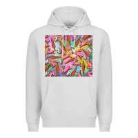 Dove Grey Easter bunny carrot and quail egg Premium Hoodie - RanaPortraitStore