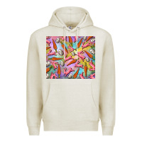 Oatmeal Heather Easter bunny carrot and quail egg Premium Hoodie - RanaPortraitStore