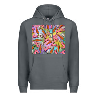 Rock Easter bunny carrot and quail egg Premium Hoodie - RanaPortraitStore
