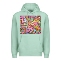 Seafoam Easter bunny carrot and quail egg Premium Hoodie - RanaPortraitStore