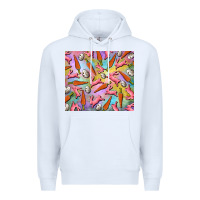 White Easter bunny carrot and quail egg Premium Hoodie - RanaPortraitStore