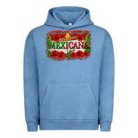 Pigment Pebble Blue mexicana Urban Hoodie - Zillion Design Studio