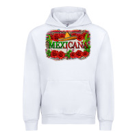 White mexicana Urban Hoodie - Zillion Design Studio