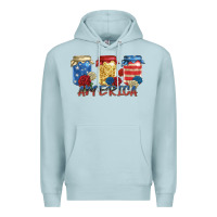 Blue Mist america mason jar Premium Hoodie - Zillion Design Studio