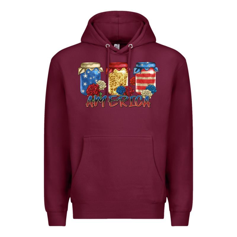 America Mason Jar Premium Hoodie by Zillion Design Studio | Teevron