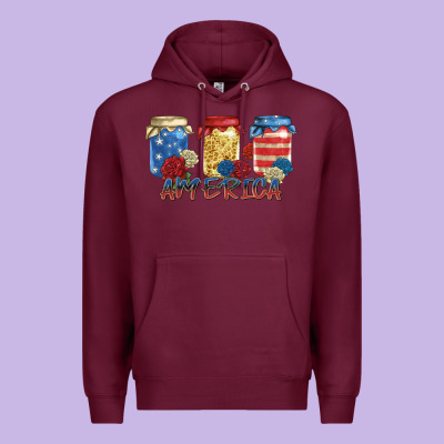 America Mason Jar Premium Hoodie Designed By Zillion Design Studio