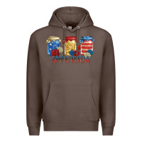 Coffee america mason jar Premium Hoodie - Zillion Design Studio