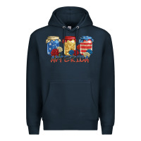 Navy america mason jar Premium Hoodie - Zillion Design Studio