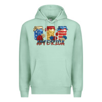 Seafoam america mason jar Premium Hoodie - Zillion Design Studio