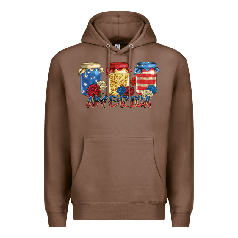 America Mason Jar Premium Hoodie by Zillion Design Studio | Teevron