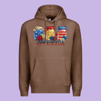 America Mason Jar Premium Hoodie Designed By Zillion Design Studio