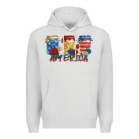 Dove Grey america mason jar Premium Hoodie - Zillion Design Studio