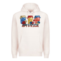 Pale Pink america mason jar Premium Hoodie - Zillion Design Studio