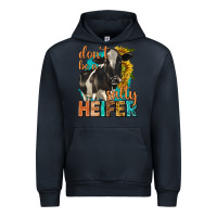 Navy dont be a salty heifer with sunflowers Urban Hoodie - texasbilliewilder