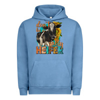 Pigment Pebble Blue dont be a salty heifer with sunflowers Urban Hoodie - texasbilliewilder