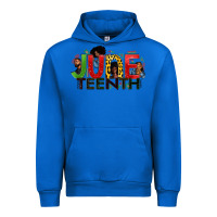 Cobalt JUNE TEENTH Urban Hoodie - Zillion Design Studio