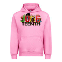 Fuchsia Pink JUNE TEENTH Urban Hoodie - Zillion Design Studio
