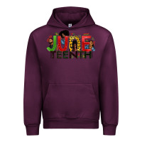 Mauve Wine JUNE TEENTH Urban Hoodie - Zillion Design Studio