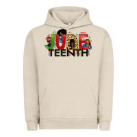 Pigment French Oak JUNE TEENTH Urban Hoodie - Zillion Design Studio