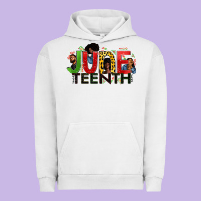 June Teenth Urban Hoodie Designed By Zillion Design Studio