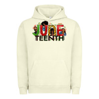 Pigment Pistachio JUNE TEENTH Urban Hoodie - Zillion Design Studio
