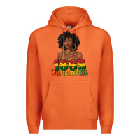 Carrot 1865 juneteenth with afro black woman Premium Hoodie - texasbilliewilder