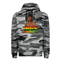 Slate Camo 1865 juneteenth with afro black woman Premium Hoodie - texasbilliewilder