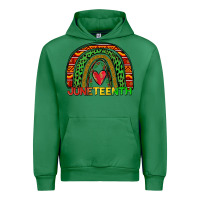 Emerald juneteenth rainbow Urban Hoodie - Zillion Design Studio
