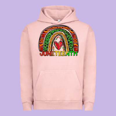 Juneteenth Rainbow Urban Hoodie Designed By Zillion Design Studio