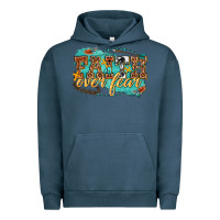 Pigment Midnight Navy faith over fear Urban Hoodie - texasbilliewilder